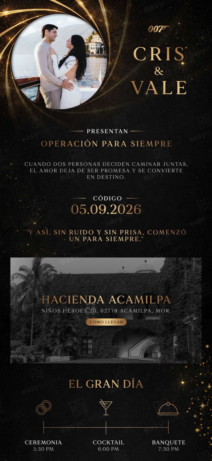 Invitación Cris & Vale