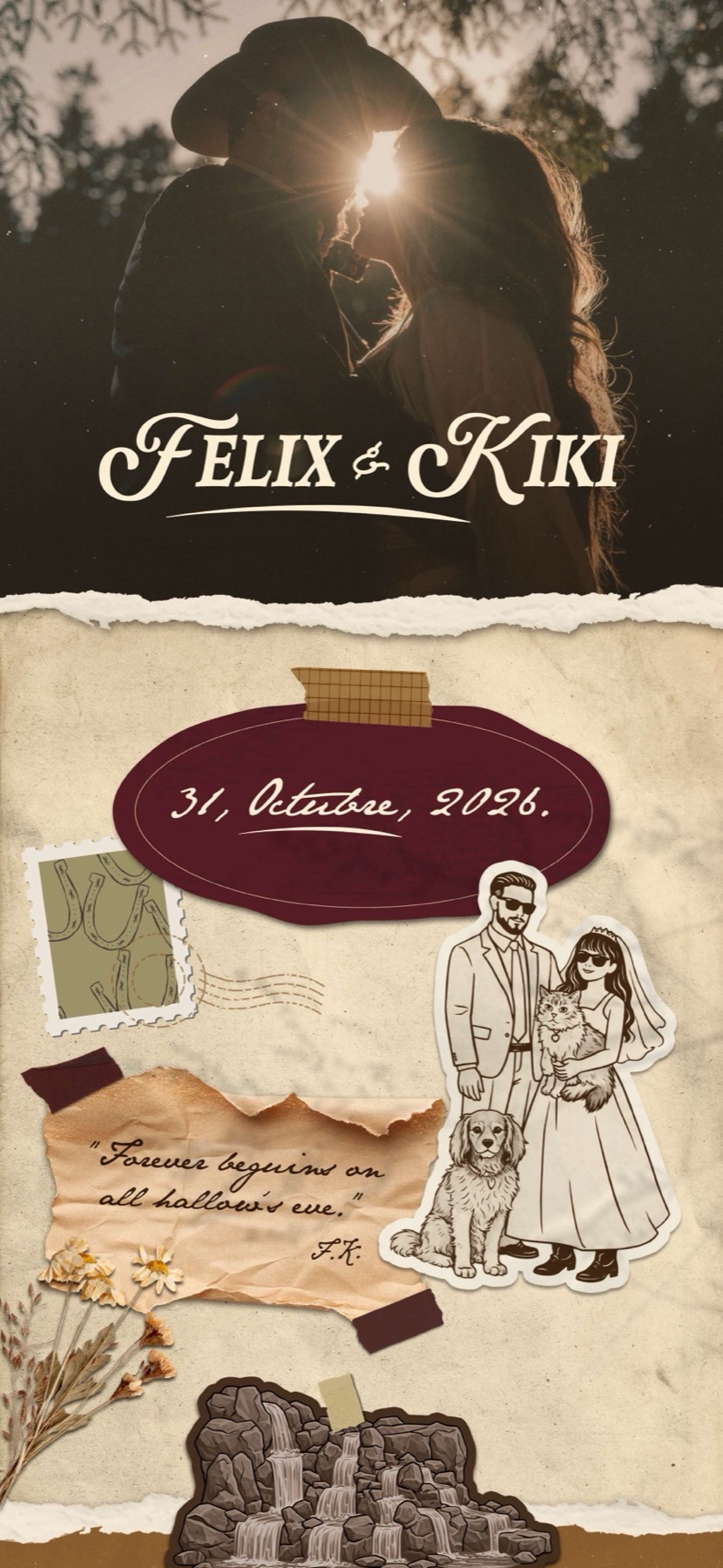 Invitación Felix & Kiki